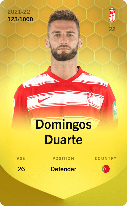 Domingos Duarte 2021-22 • Limited 123/1000
