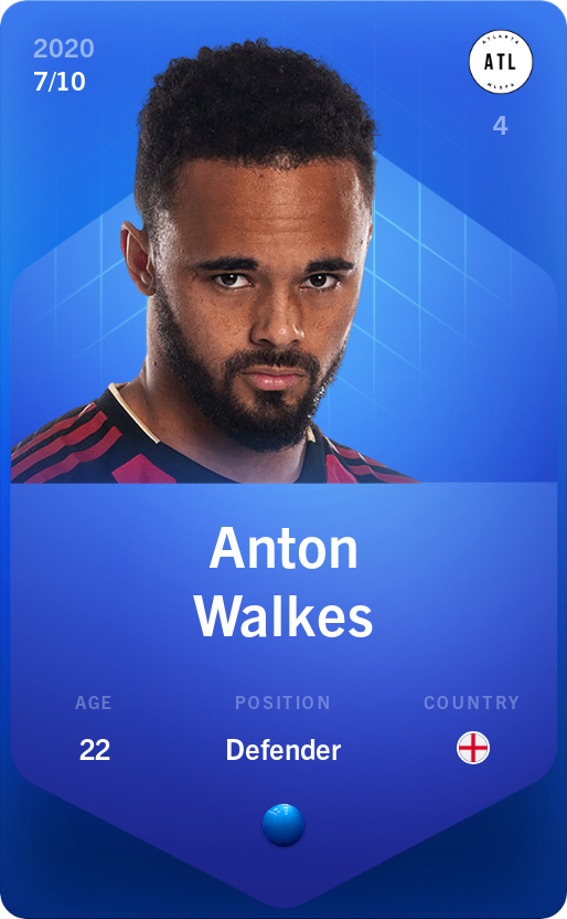 Sorare - Sorare Official - Anton Walkes 2020-21 • Super Rare 7/10 - NFT # 78916139389916046979643731115769325299065485441325663487985809815593640978650