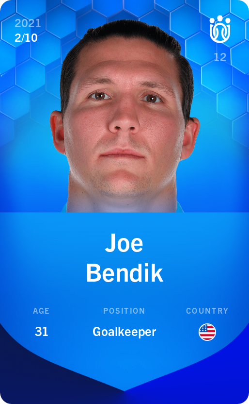 Sorare - Sorare Official - Joe Bendik 2021-22 • Super Rare 2/10 - NFT # 111432249033443267684314564340244681622071444066890041506101759943200889313293