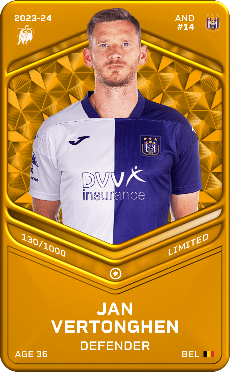 Jan Vertonghen 2023-24 • Limited 130/1000