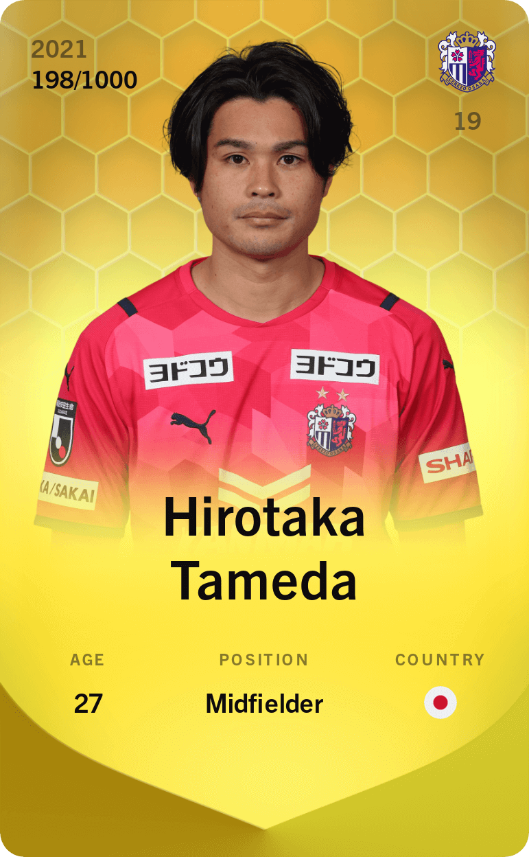 Hirotaka Tameda 2021-22 • Limited 198/1000