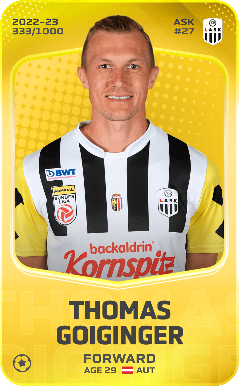 Thomas Goiginger 2022-23 • Limited 333/1000