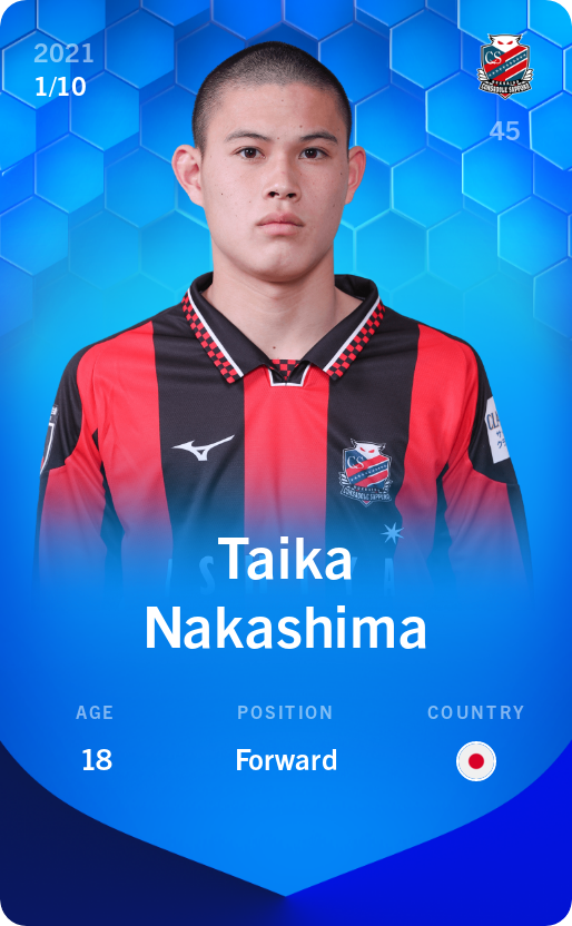 Sorare - Sorare Official - Taika Nakashima 2021-22 • Super Rare 1/10 - NFT # 111099074102099209333964454202292682418375672668842592429195937404678151618308