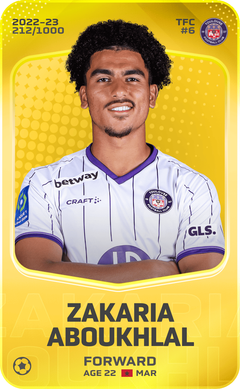 Zakaria Aboukhlal 2022-23 • Limited 212/1000