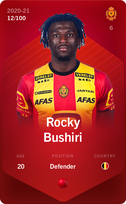 Sorare - Sorare Official - Rocky Bushiri 2020-21 • Rare 12/100 - NFT # 109399586179657135195078211398200268679236670065713177539708272590807606649928