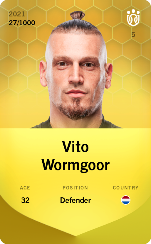 Sorare - Sorare Official - Vito Wormgoor 2021-22 • Limited 27/1000 - NFT # 89258952051424765419774068185374571146182224194506509334526298860948833728366