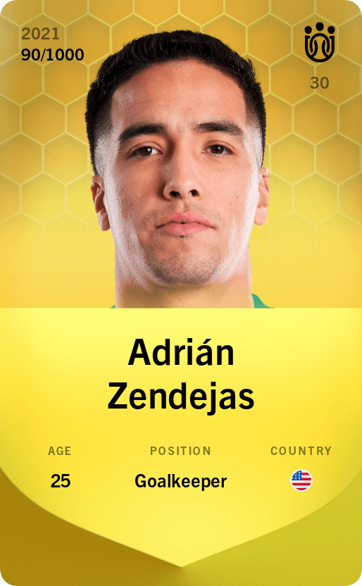 Adrián Zendejas 2021-22 • Limited 90/1000