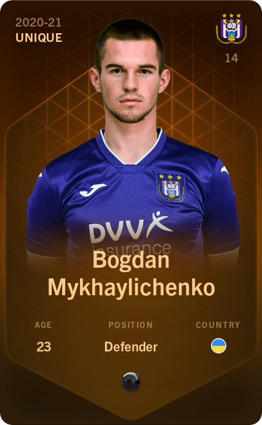 Sorare - Sorare Official - Bogdan Mykhaylichenko 2020-21 • Unique - NFT # 86868082826913746031551313055789160687824719211061370786273498025388644613763