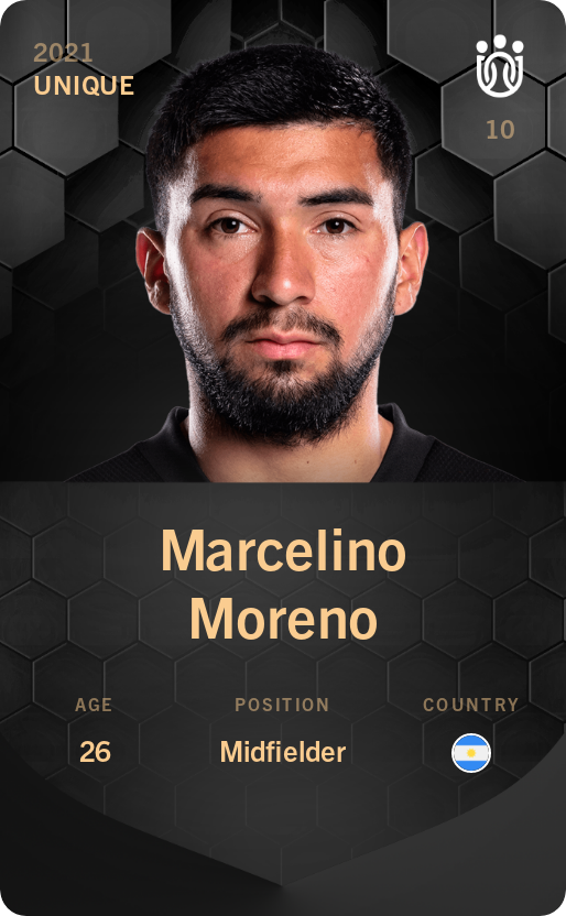 Sorare - Sorare Official - Marcelino Moreno 2021-22 • Unique - NFT # 19658501875052177397989840312242333430270798808078092239938908560170403286792