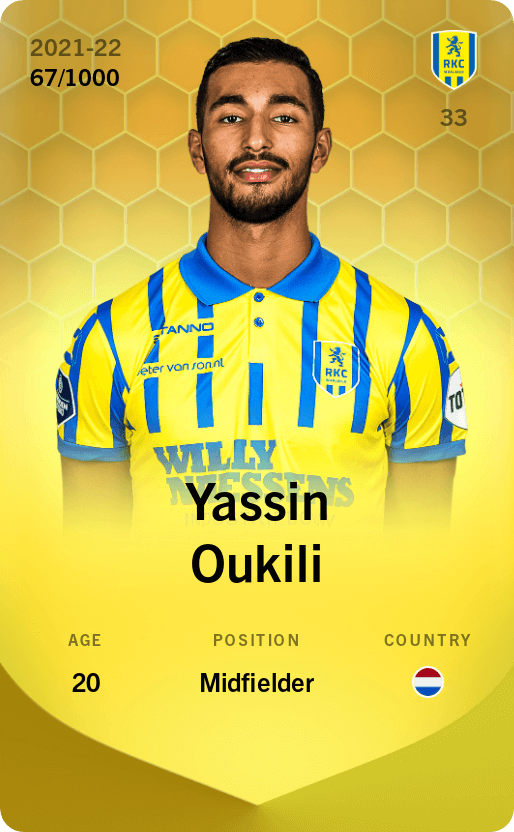 Yassin Oukili 2021-22 • Limited 67/1000