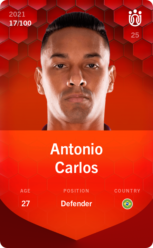 Sorare - Sorare Official - Antonio Carlos 2021-22 • Rare 17/100 - NFT # 63411020973878463473522232626303455695893207201952152305680659151636987448186