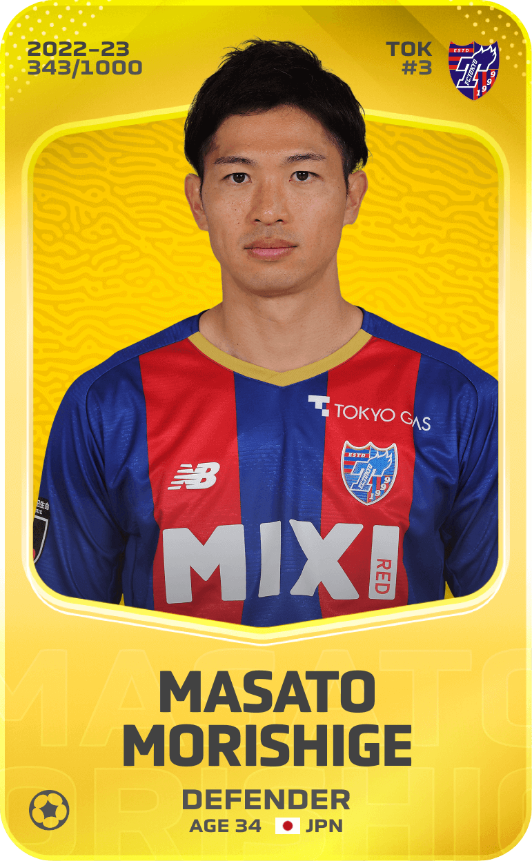 Masato Morishige 2022-23 • Limited 343/1000