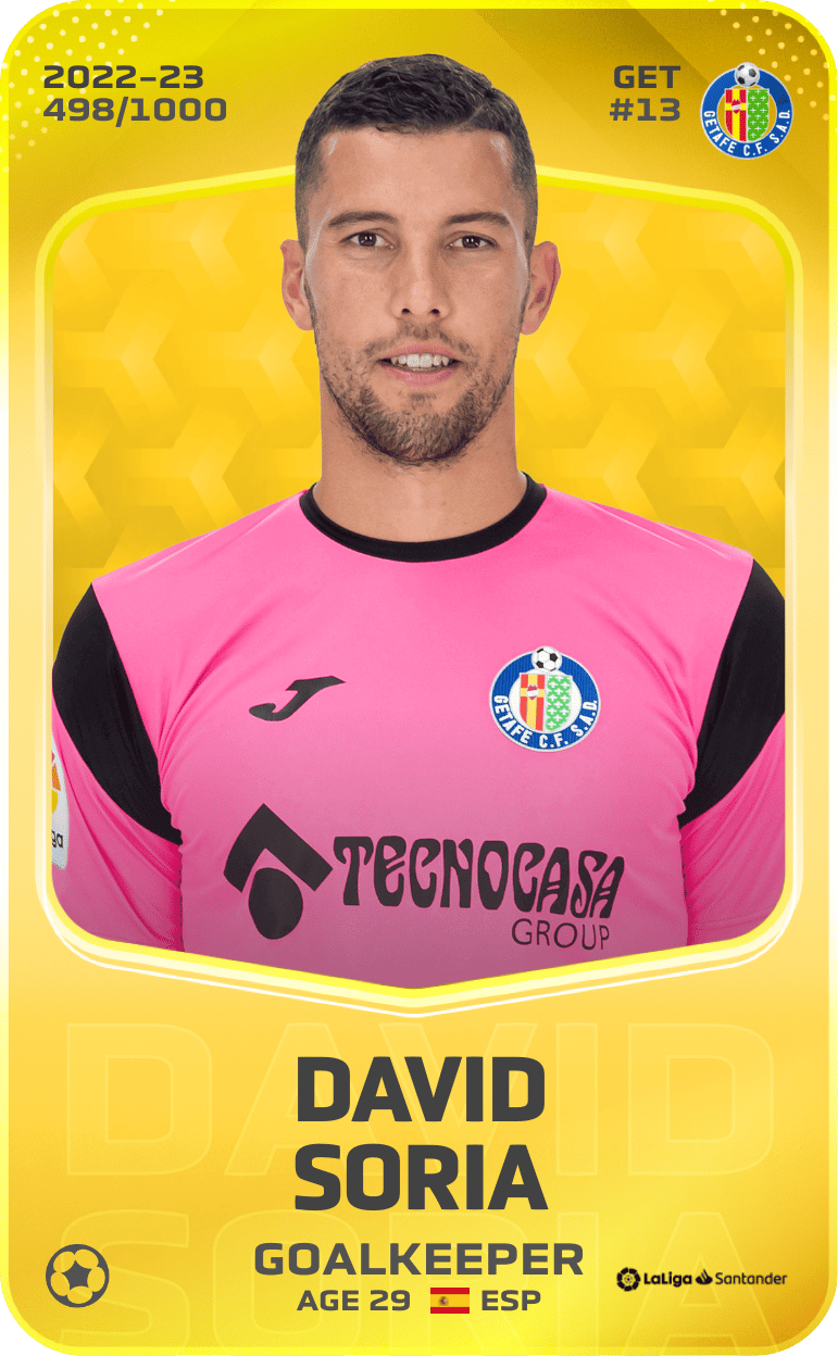 David Soria 2022-23 • Limited 498/1000