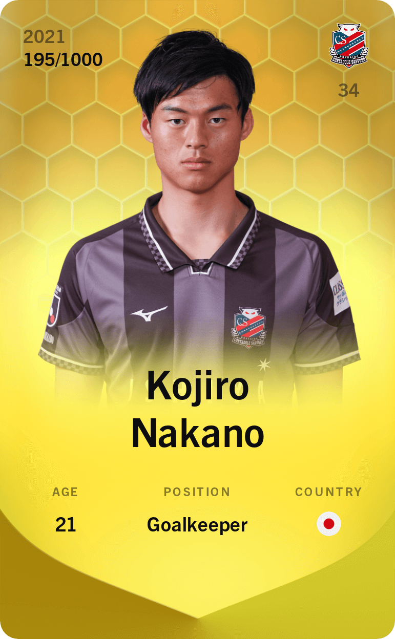 Kojiro Nakano 2021-22 • Limited 195/1000