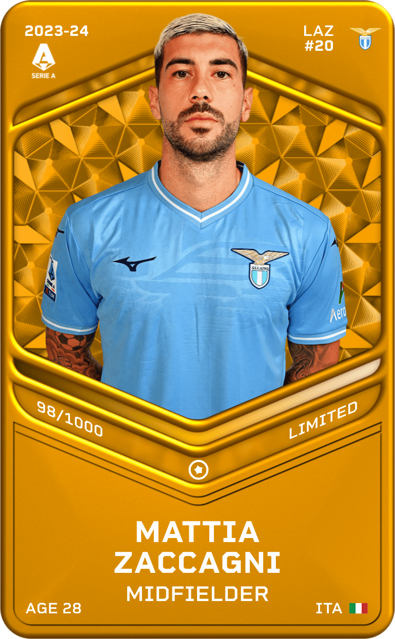 Mattia Zaccagni 2023-24 • Limited 98/1000