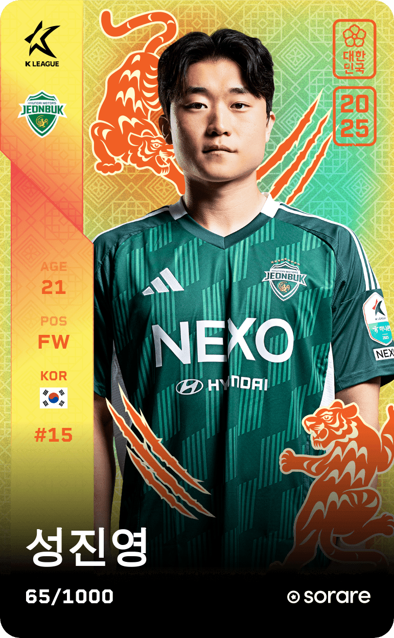 Sung Jin-Young 2025-26 • Limited 65/1000
