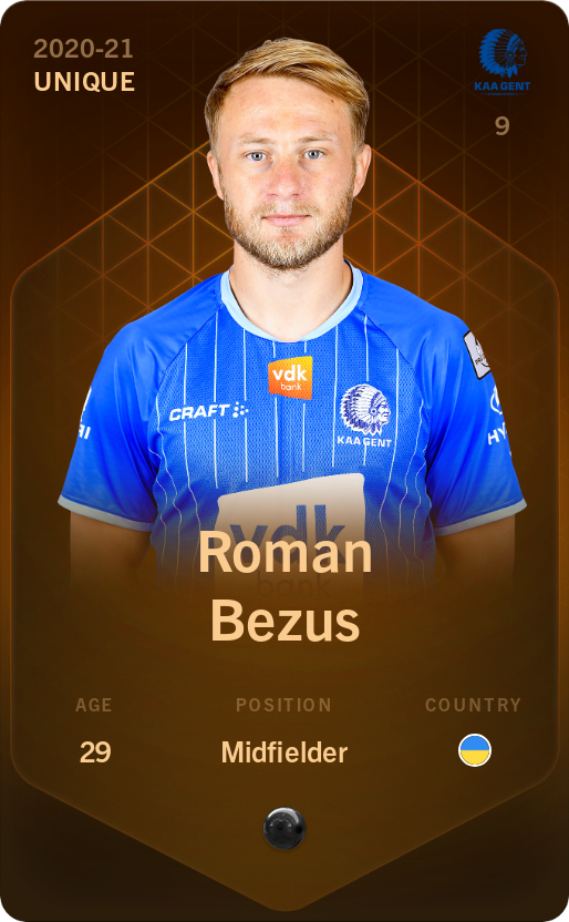 Sorare - Sorare Official - Roman Bezus 2020-21 • Unique - NFT # 50791326182822854245431736549109393857705864892624737288831221910611394320861