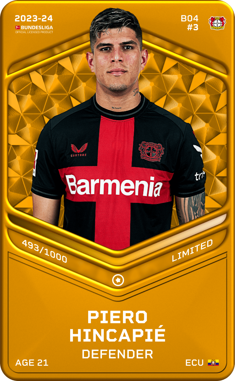 Piero Hincapié 2023-24 • Limited 493/1000