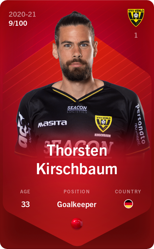 Sorare - Sorare Official - Thorsten Kirschbaum 2020-21 • Rare 9/100 - NFT # 115597701654033083497967265479384167556540769901577676386064446610368236497127
