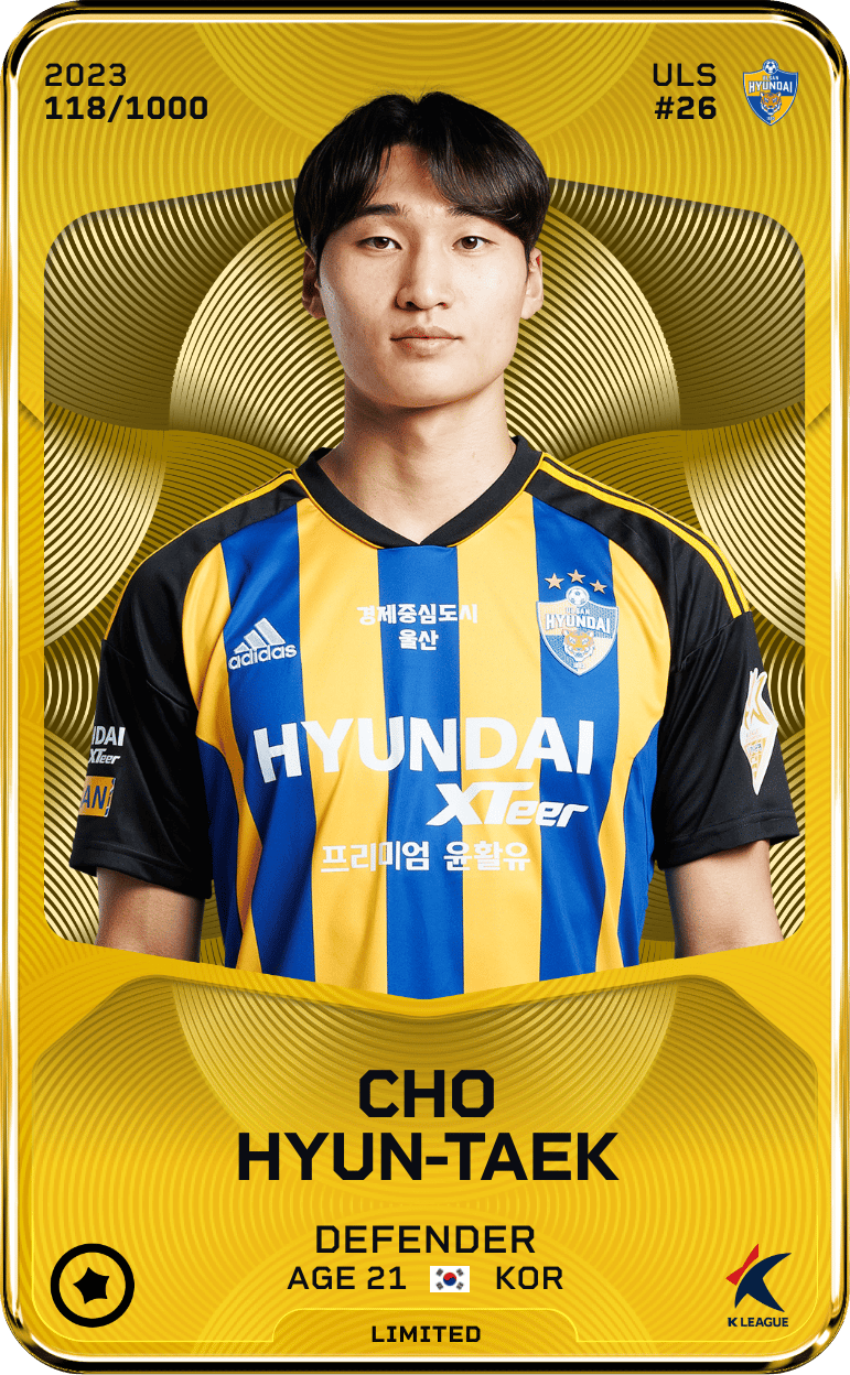 Cho Hyun-Taek 2023-24 • Limited 118/1000