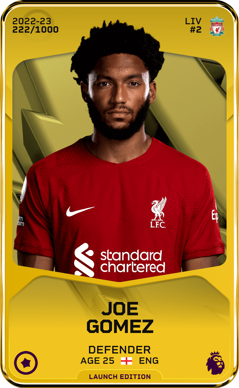 Joe Gomez 2022-23 • Limited 222/1000