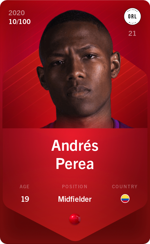 Sorare - Sorare Official - Andrés Perea 2020-21 • Rare 10/100 - NFT # 83249028821589283428880303158928403544690437605692421078600204051198861120038