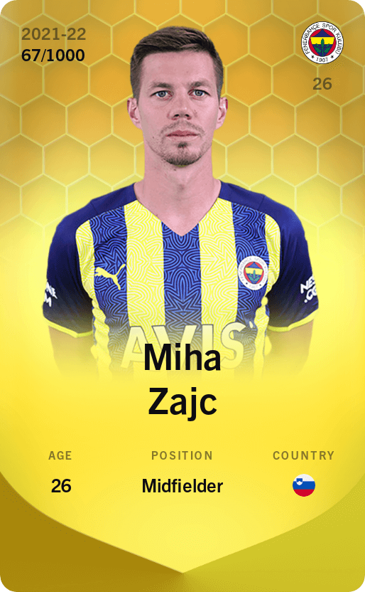 Miha Zajc 2021-22 • Limited 67/1000