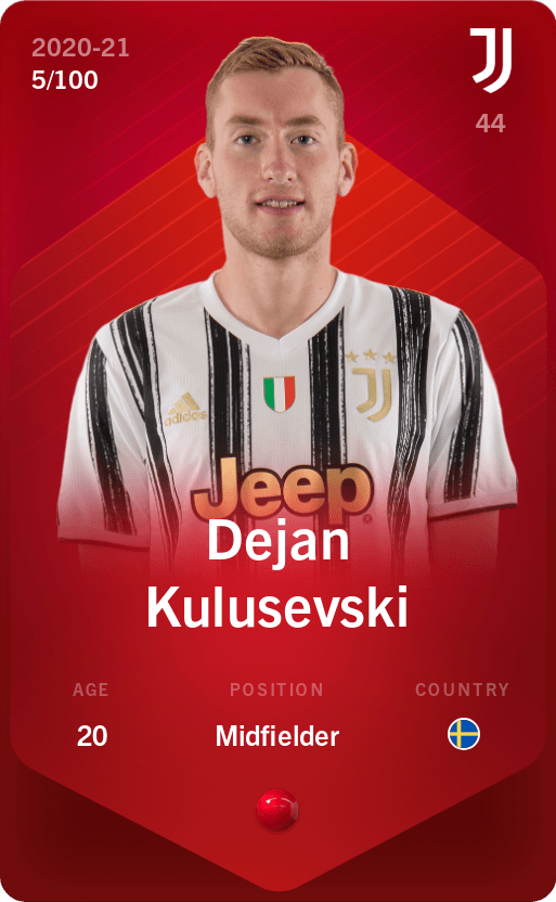 Dejan Kulusevski 2020 21 Rare 5 100