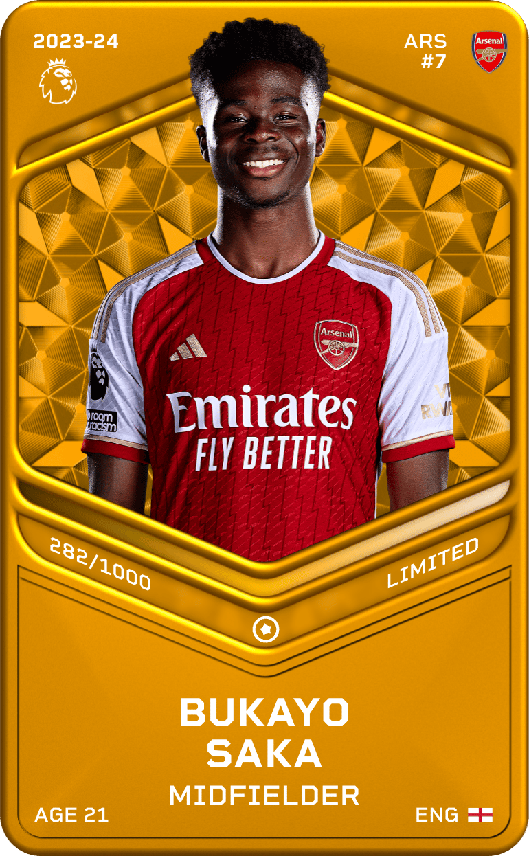 Bukayo Saka 2023-24 • Limited 282/1000