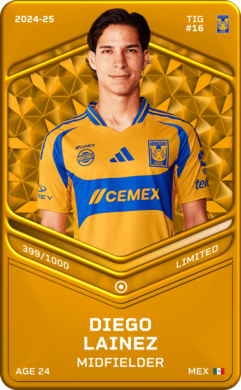 Diego Lainez 2024-25 • Limited 399/1000