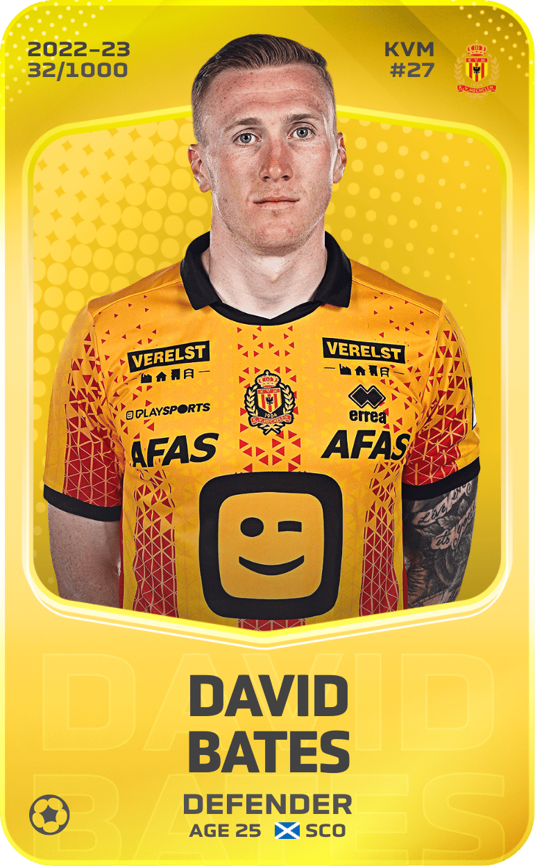 David Bates 2022-23 • Limited 32/1000