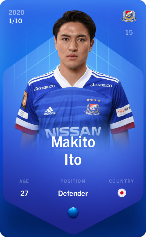 Sorare - Sorare Official - Makito Ito 2020-21 • Super Rare 1/10 - NFT # 56924276114270798436333496945282955911772030368297575688532303278269988148598