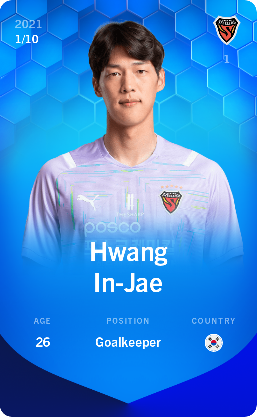 Sorare - Sorare Official - Hwang In-Jae 2021-22 • Super Rare 1/10 - NFT # 115668838152596559232228077857248782445077419961877896645634316557910674829394