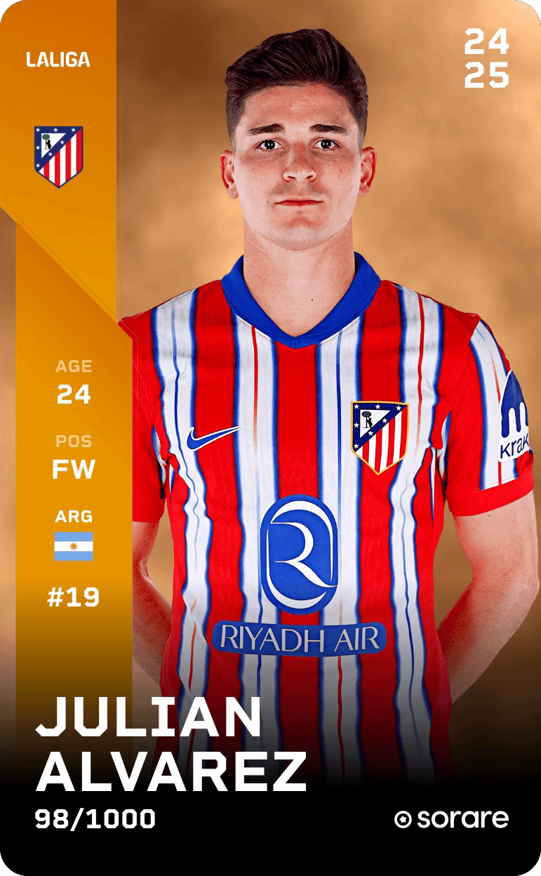Julián Álvarez 2024-25 • Limited 98/1000