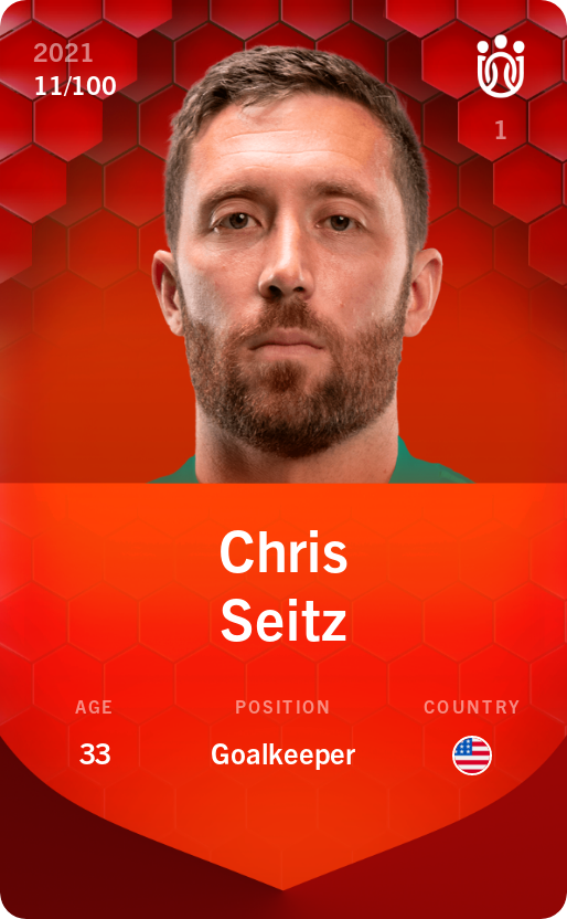 Sorare - Sorare Official - Chris Seitz 2021-22 • Rare 11/100 - NFT # 112146156026923004176325010408958457234273477841705207866572198670627657823891