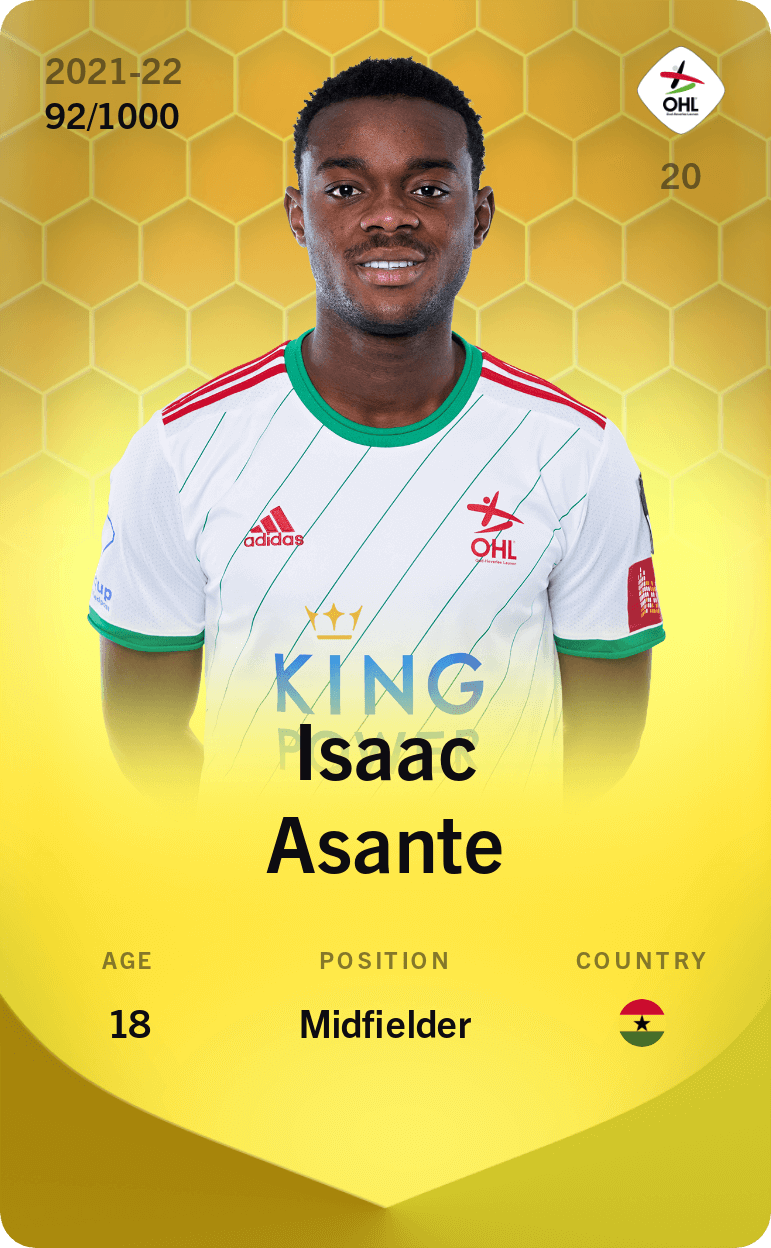 Isaac Asante 2021-22 • Limited 92/1000