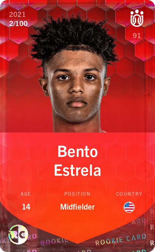 Sorare - Sorare Official - Bento Estrela 2021-22 • Rare 2/100 - NFT # 54810713215529643936235716652084641125556001350168504794805016382145249112483