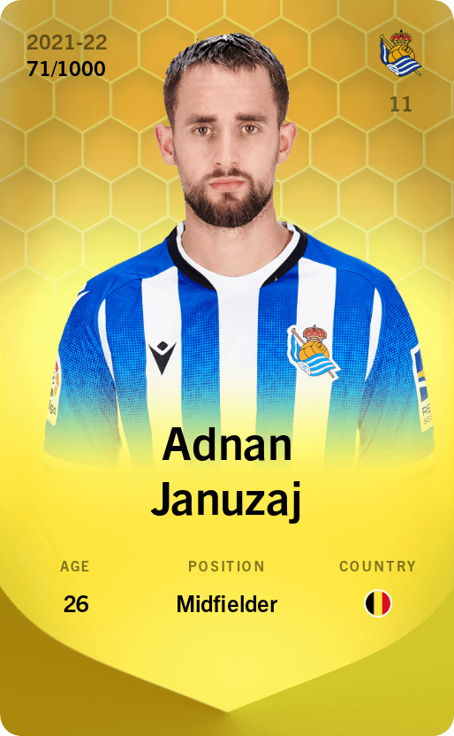 Adnan Januzaj 2021-22 • Limited 71/1000