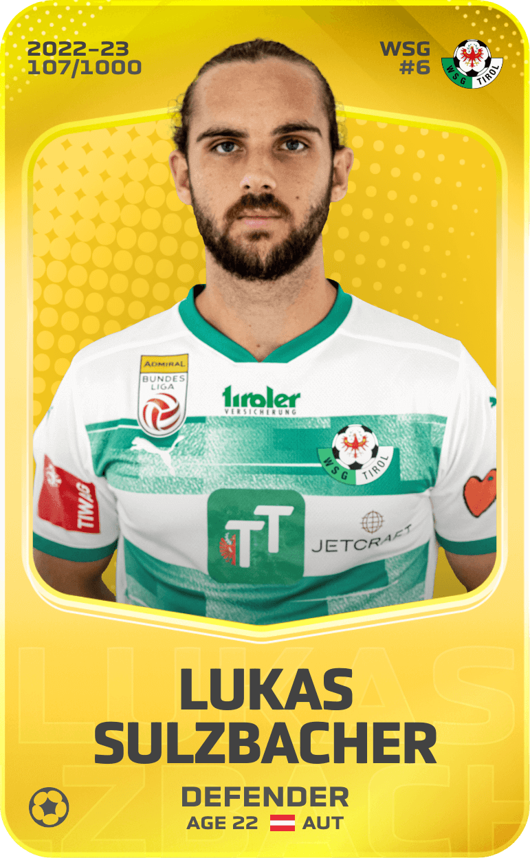 Lukas Sulzbacher 2022-23 • Limited 107/1000