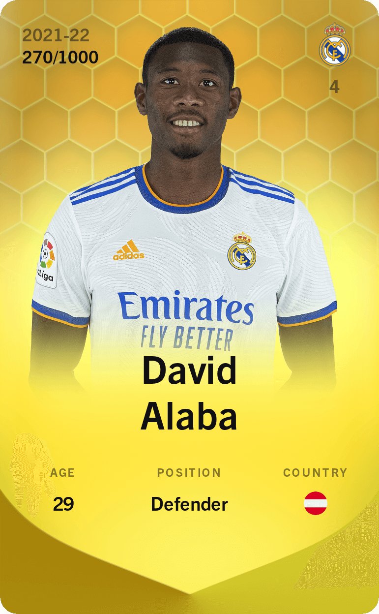 David Alaba 2021-22 • Limited 270/1000