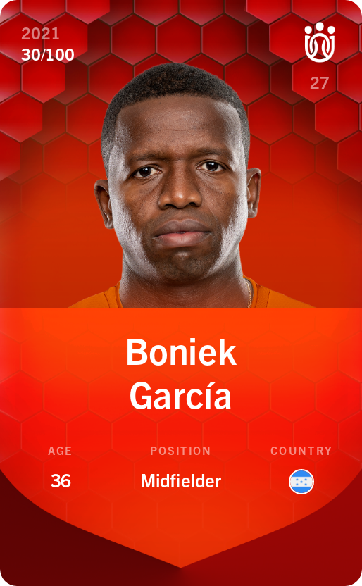 Sorare - Sorare Official - Boniek García 2021-22 • Rare 30/100 - NFT # 94355578109961256478543234171773407170964577573312296882133787161684437220012