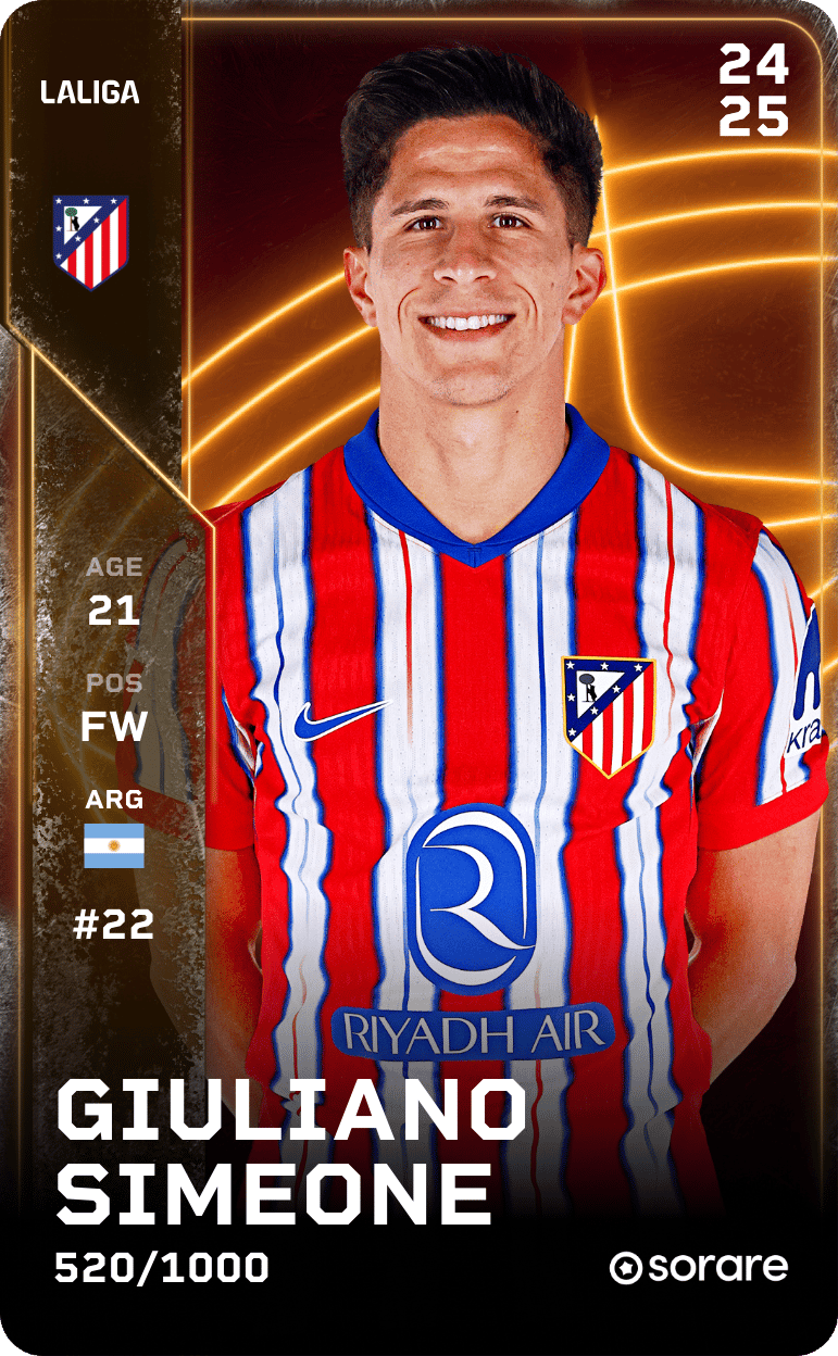 Giuliano Simeone 2024-25 • Limited 520/1000