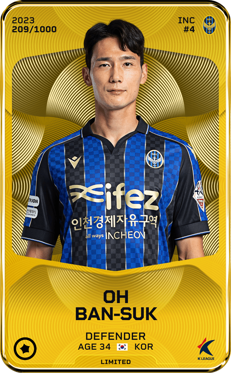 Oh Ban-Suk 2023-24 • Limited 209/1000