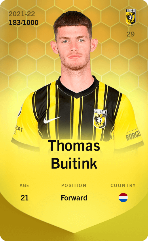 Thomas Buitink 2021-22 • Limited 183/1000