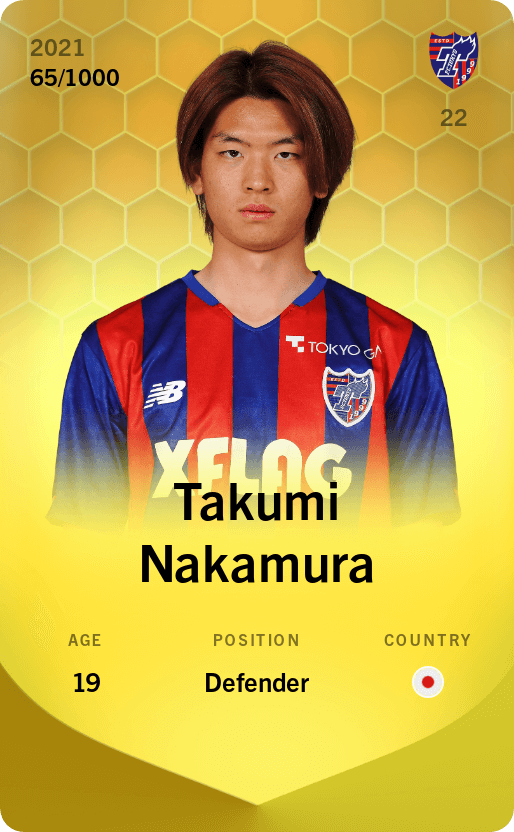 Takumi Nakamura 2021-22 • Limited 65/1000