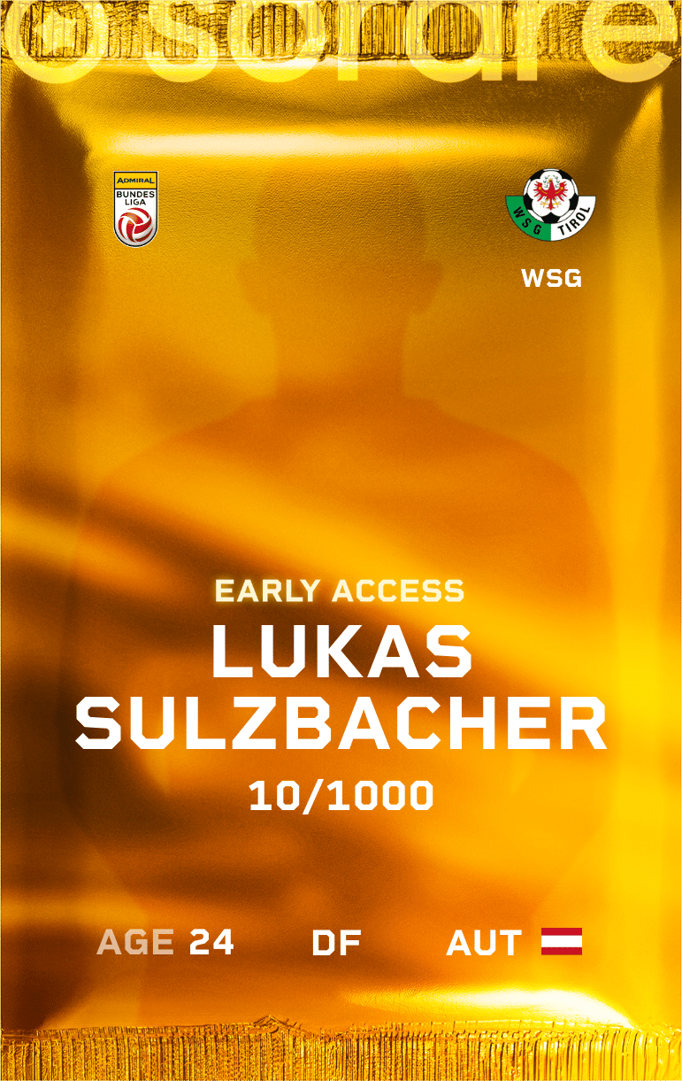 Lukas Sulzbacher 2024-25 • Limited 10/1000