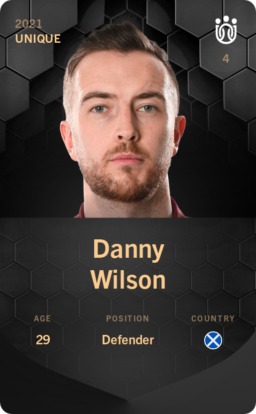 Sorare - Sorare Official - Danny Wilson 2021-22 • Unique - NFT # 48749804566008268298063233522608637958680186382767528822560016412175690184283