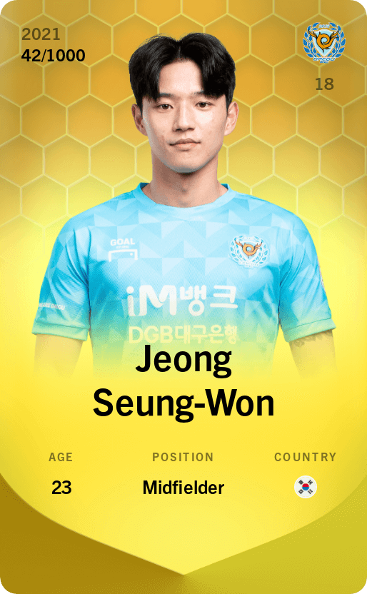 Jeong Seung-Won 2021-22 • Limited 42/1000