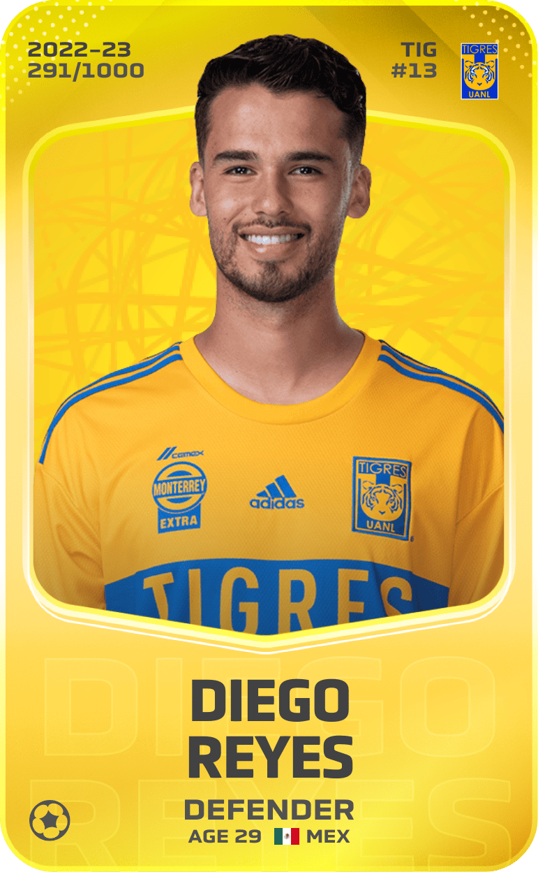 Diego Reyes 2022-23 • Limited 291/1000