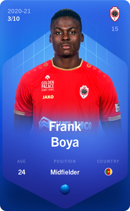 Sorare - Sorare Official - Frank Boya 2020-21 • Super Rare 3/10 - NFT # 11192884939233247559440952582613896827811693733519000631712126548824978462619